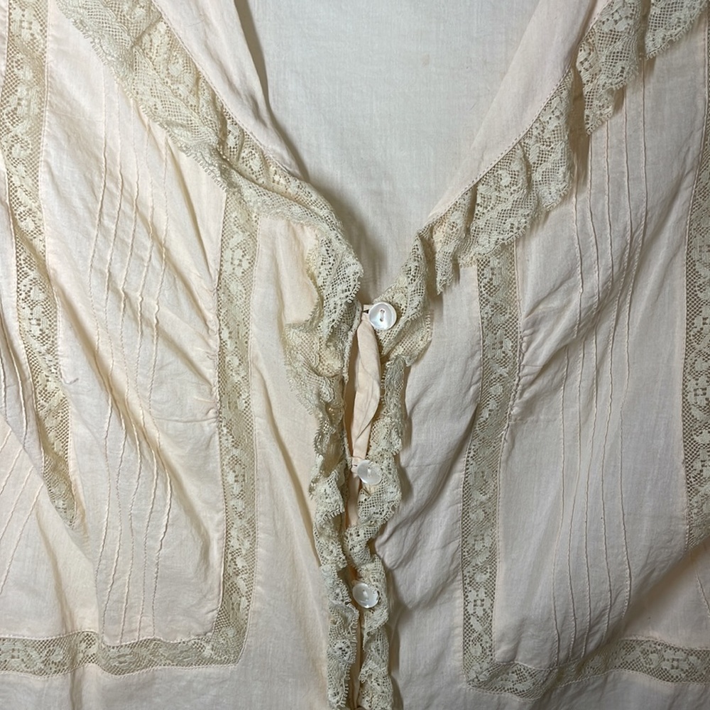 ***SOLD***Anthropologie Odille Victorian Inspired Lace Collared Blouse - Picture 12 of 16